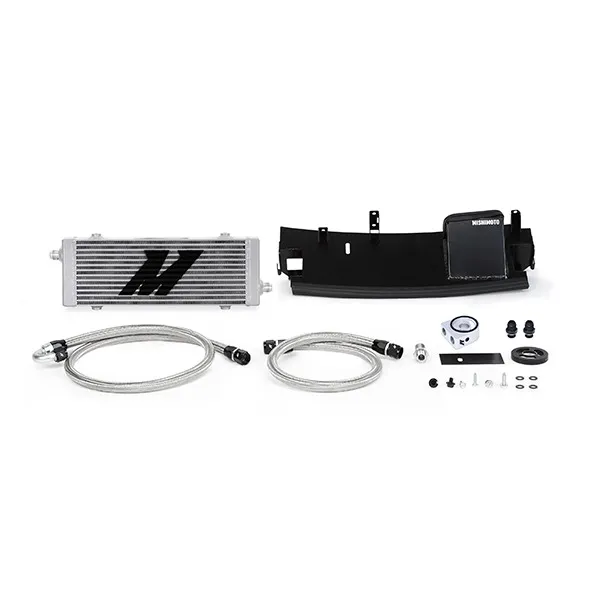 Chłodnica oleju Mishimoto MMOC-RS-16SL bez termostatu Ford Focus RS Mk3 2.3 EcoBoost (srebrna) — zdjęcie 1