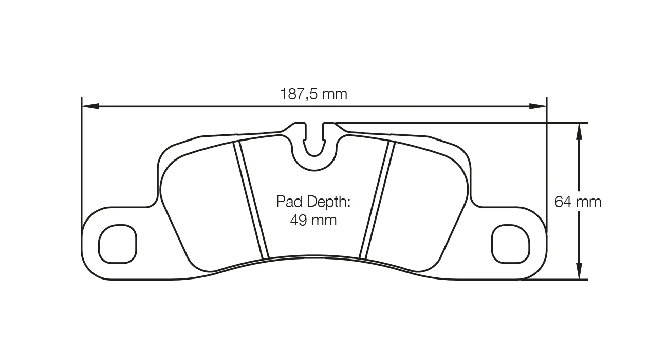 PAGID 4918-RSL29 Tylne klocki hamulcowe RSL29 do PORSCHE 718 Cayman GTS 4.0 (982) / PORSCHE 911 Carrera (991.2) — zdjęcie 1