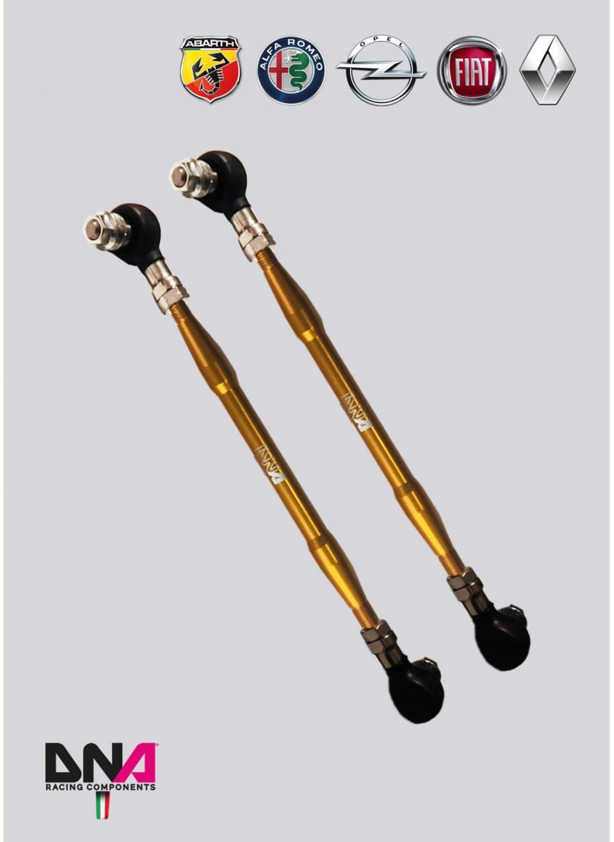 DNA Racing Zestaw drążków lub łączników zawieszenia — przód 500 Abarth EU (PC0293)