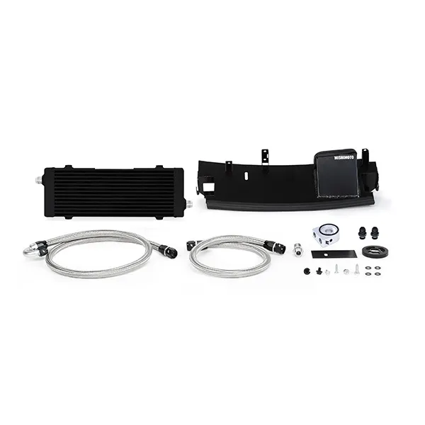 Chłodnica oleju Mishimoto MMOC-RS-16BK bez termostatu Ford Focus RS Mk3 2.3 EcoBoost (czarna) — zdjęcie 1