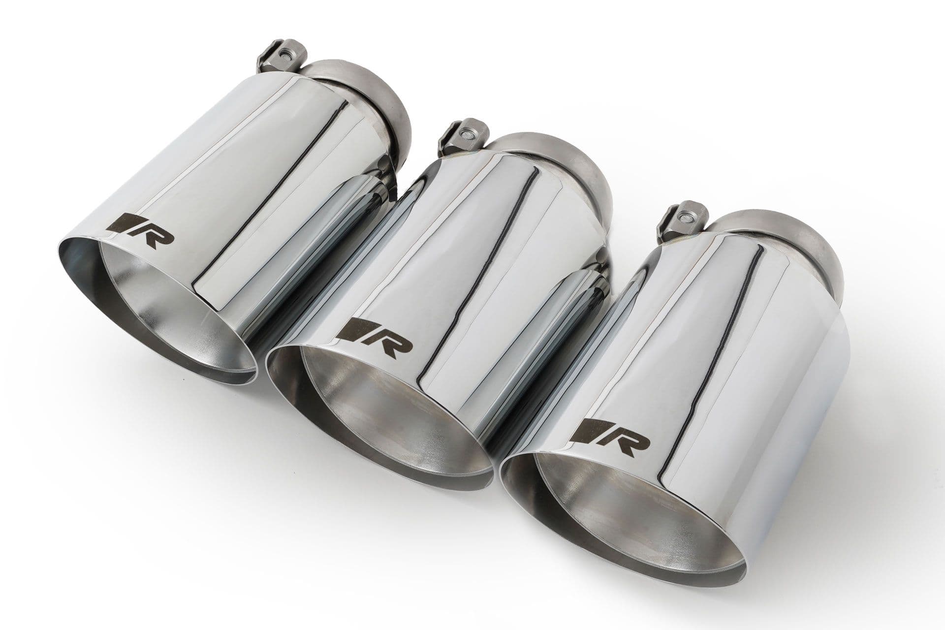 REMUS 0036 70SGR — Tailpipe Set, chrome (102mm)