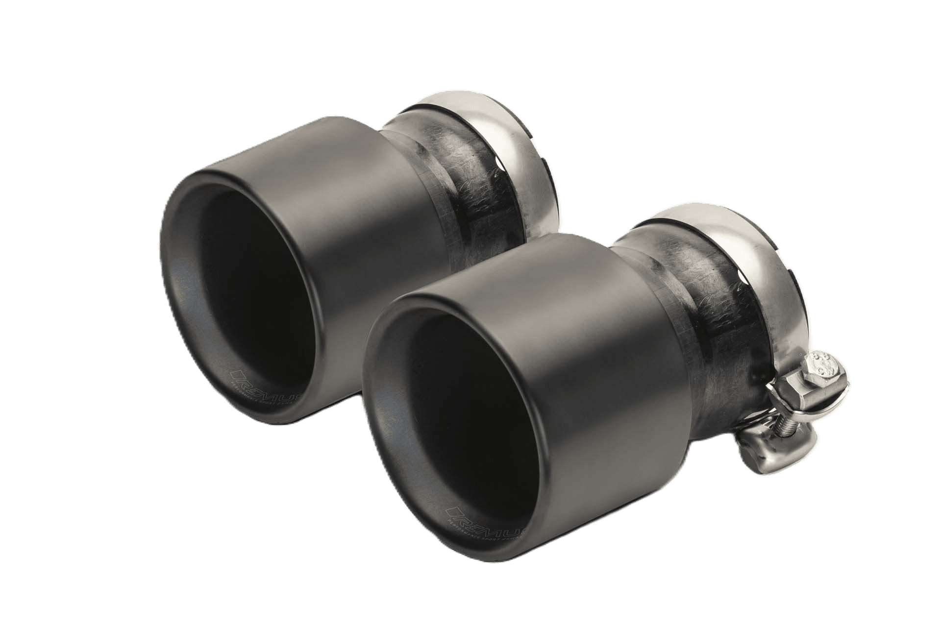REMUS 0048 70TIB — 4-Piece Titanium OPT Tailpipes (140mm Ø 10mm) black
